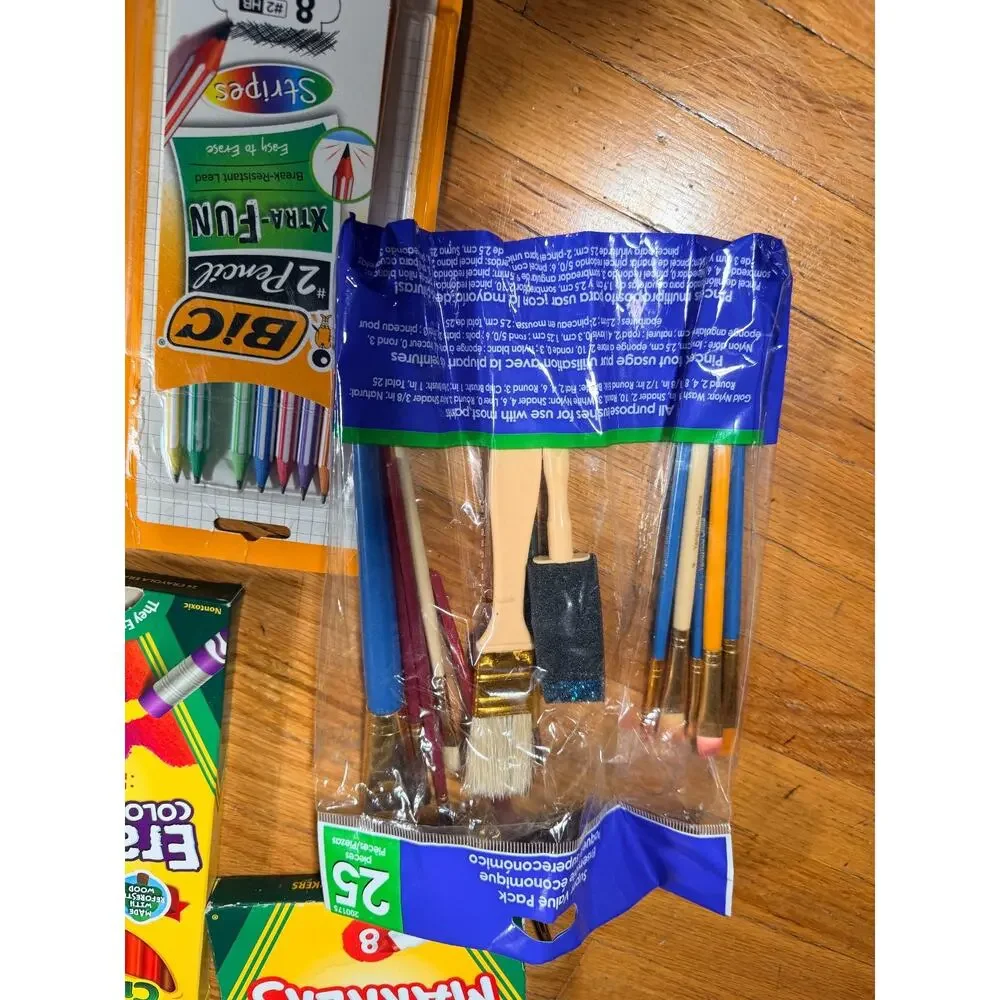 Large Kids Art Supplies Bundle – Crayola, Paints, Pencils, Markers, Glue Gun, Sc